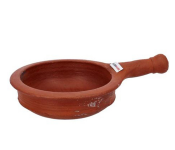 Olsenmark OMCP6013 19cm Tradtional Clay Cookware Fry Pan - Brown