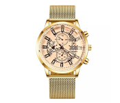 Yongbo Unisex Luxury Fashion Analog Watch - Golden