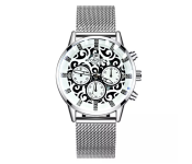 Yongbo Unisex Luxury Fashion Analog Watch - Silver