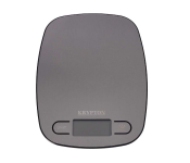Krypton KNBS5402 Multi-Function Digital Weight Kitchen Scale with LCD Displays - Grey