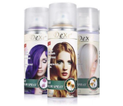Set of 3 Temporary Hair Color Spray - Green, Orange, Coffee 
