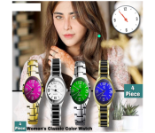 4 Piece Classic Color Analog Watch for Women