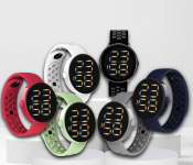 Fitbit Pack Of 6 Unisex Digital Touch Smart Watch