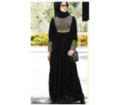 BY01 Casual and Fashionable 58 Sized Abaya for Women - Black  - Similar Product Imag - ID 109352