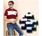 4 Piece Mens Striped T-Shirt  - Similar Product Imag - ID 109870