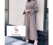 7394 Kayan High Quality Arab Fashion 54 Sized Abaya for Women - Beige 