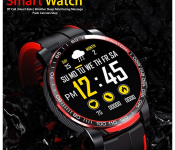 GW20 Round Screen Smart Watch with BT Call,Heart Rate Weather Sleep Monitoring Message Push Calories Step vs DT78 - RED
