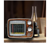 32223 DC5V USB Radio with Speaker - Brown