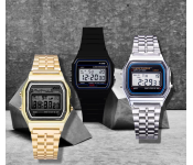 CS135 3 Piece Vintage Smart Analog Digital Square Watch