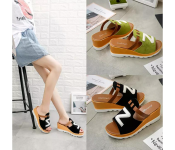 Women Loafers Non Slip Thick Bottom Fashion Wedge Sandals EU 36 - Black  - Similar Product Imag - ID 109311