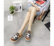 Women Loafers Non Slip Thick Bottom Fashion Wedge Sandals EU 39 - Grey