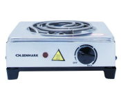 Olsenmark OMHP2093 1000Watts Electric Single Hot Plate - Black and Silver