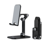 Hoco PH34 Excelente Double Folding Desktop Stand For Mobile Phones Tablet And Pc - Black  - Similar Product Imag - ID 113016