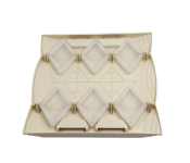 Samosa Dumpling Mould Dough Wrapper Cutter Maker - Beige