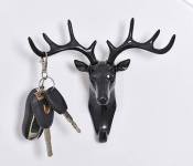 GTC 22000782 Deer Head Antlers Hook for Hanging Key - Black  - Similar Product Imag - ID 112713