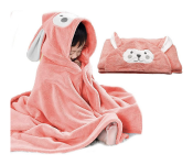 GTC 22000669 Ultra Soft Hooded Baby Bath Towel  - Pink  - Similar Product Imag - ID 112137