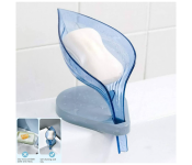 GTC 22000724 Leaf Shape Self Draining Bar Soap Holder - Blue  - Similar Product Imag - ID 112654