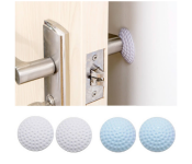 GTC 22000757 2 Pcs Rubber Self Adhesive Wall and Door Handle Protector - Blue  - Similar Product Imag - ID 112737