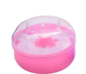 GTC 22000683 2 Pcs Baby Powder Puff Box - Pink  - Similar Product Imag - ID 112115