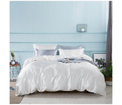 GTC 22000742 4 Pieces Satin Silk Solid Color Bedding Set - White  - Similar Product Imag - ID 112636