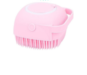 GTC 22000720 Silicone Massage Exfoliating Bath Shower Brush With Soap Dispenser - Pink  - Similar Product Imag - ID 112658