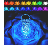 Crystal Diamond Color Changing Creative Romantic Rose Acrylic LED Light for Bedroom Living Room Touch Control Bedside Lamp with USB Port  - Similar Product Imag - ID 112101