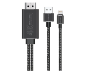 Promate MediaLink-LT 4K High Definition Lightning Connector to HDMI Cable - Black  - Similar Product Imag - ID 114406