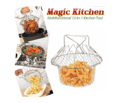 Generic 12 In 1 Kitchen Tool Chef Basket - Silver