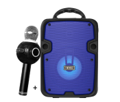KIMISO KM-2002 TikTok Karaoke Portable Wireless Bluetooth Speaker - (Black) + WSIER WS-878 Handheld Wireless Bluetooth Microphone With Speaker 