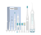 Fairywill FW5020E-W Water Flosser and Electric Toothbrush Combo with 4 Jet Tips and 4 Brush Heads - White  - Similar Product Imag - ID 115177