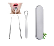 GTC 2 Pieces Different Tongue Scraper - Silver  - Similar Product Imag - ID 114762