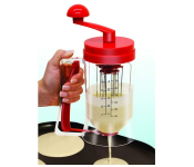 New Manual Pancake Batter Dispenser Blender Machine - Red  - Similar Product Imag - ID 115686