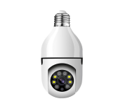 Generic Bulb Lamp Camera 1080P Wifi IP PTZ IR Night Vision Home Security Auto Tracking Video Surveillance Camera - White 