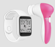 5 In 1 Beauty Care Massager JA164 - Assorted + Macaron Sports Smart Watch With Fitness Message Reminder - White
