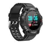 FD68 Sports Fitness Tracker With Custom Dials Smart Watch - Black