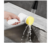 Galaxy Ocean Handheld Electric Bathtub Brush Kitchen Bathroom Sink Cleaner Tool Set - White