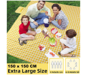 GTC Portable Folding Waterproof Picnic Mat - Yellow And White  - Similar Product Imag - ID 114652