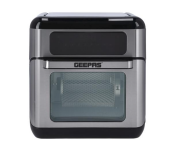 Geepas GAF37518 1500 Watts 9 In 1 10 Litre Air Fryer Oven - Black and Silver