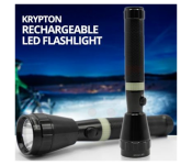 Krypton KNFL5028 800mAh Rechargeable LED Flashlight - Black
