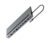 Powerology P11CHBMCGY USB-C Hub 11 in 1 Multi-Port Adapter with Laptop Stand 100W PD Fast Charge -Grey  - Similar Product Imag - ID 115978