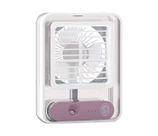 Large Appliances For Adjustable Portable Desktop Transparent Spray Light Mini Cooling Fan - White - ID 116744