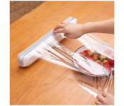 Generic Plastic Food Wrap Dispenser With Slide Cutter Adjustable Cling Film Cutter  - Similar Product Imag - ID 115729