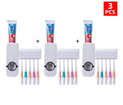 RMN JA154 Combo of 3 Pieces Toothpaste Dispenser - White