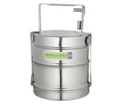 Royalford RF10557 2Layer Steel Bombay Tiffin - Silver  - Similar Product Imag - ID 116835