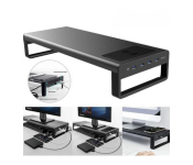 Vaydeer NB422 Smart Monitor Stand Base Wireless Charge with USB 3.0 Desk Hub - Black  - Similar Product Imag - ID 117515