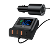 AceFast B8 Fast Charge Car HUB Charger - Black  - Similar Product Imag - ID 118396