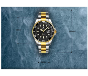 Galaxy Ocean Rolux Gold Stainless Watch for Men Image