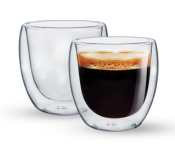 Royalford RF10524 150ml Borosilicate Glass 2 Piece Double Wall Cup Set  - Similar Product Imag - ID 119544