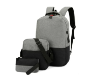 FN Set of 3 Pieces Business Laptop Backpack - Black