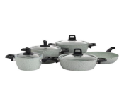 Royalford RF10979 9 Piece Scoria Granite Coated Cookware Set - Grey  - Similar Product Imag - ID 119737